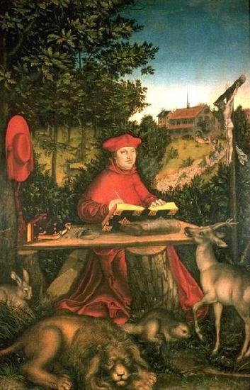 Lucas Cranach Kardinal Albrecht von Brandenburg